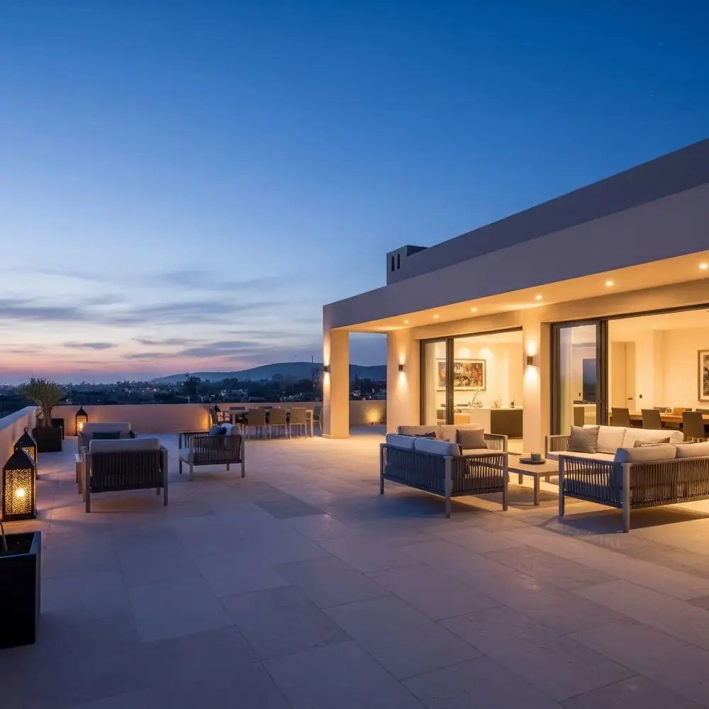 Terrasse Toit Marocaine Luxe